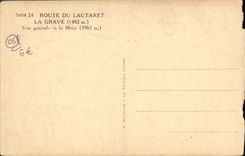 CPA La Grave Vue Generale Et La Meije