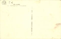 VINTAGE POSTCARD the Alps Gap View