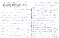 POSTAL MODERNA la ruta Napoleon de Gleize de la opinión del boquete cambia el collar Bayard