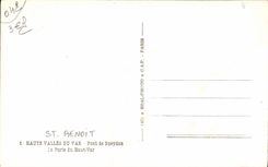 Valle de la POSTAL de la VENDIMIA alto del VAr Bridge De Gueydan la puerta del Alto-VAr