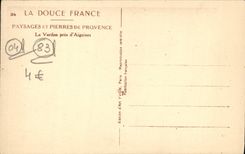 VINTAGE POSTCARD the Verdon and Pirres Of Provence the Verdon close to Aiguines