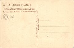CPA Le grand canon du Verdon vu du village de Rougon
