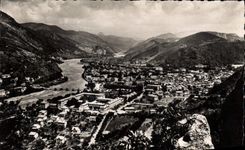 MODERN CARD Worthy les Bains View and the High Valley of Bleone