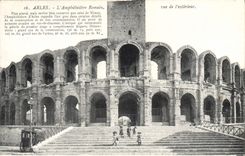 VINTAGE POSTCARD Arles the Romain Amphitheater