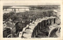CPA Arles Les Arenes Et Le Rhone
