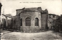 VINTAGE POSTCARD Arles Palate Constantin