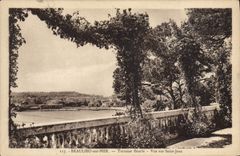 VINTAGE POSTCARD Beaulieu On Sea Flowered Terrace Seen On Jean Saint
