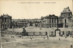 CPA Versailles Facade Du Palais 