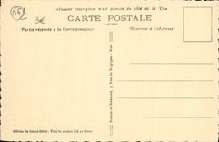 VINTAGE POSTCARD the Village De Beuil with on the right the laces of the road