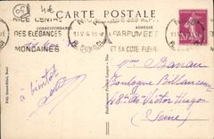 VINTAGE POSTCARD the Village De Beuil View taken of the road of Peone