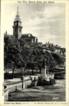 CPA Digne Les Bains La Statue Gassendi Et Le Clocher