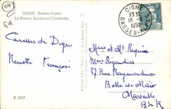 VINTAGE POSTCARD Worthy Bleone Gambetta Boulevard