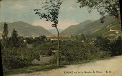CPA Digne Vue De La Route De Nice
