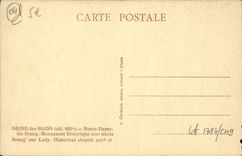 CPA Digne Les Bains Notre Dame Du Bourg