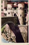 VINTAGE POSTCARD Entrevaux the Bridge On the VAr And I' Main entrance