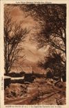 VINTAGE POSTCARD Worthy Les Bains the Dam Of the Virginals Under Snow