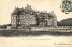 VINTAGE POSTCARD Melun Castle Of Be worth the Viscount