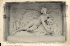 VINTAGE POSTCARD Nemours the Source De Chaintreauville Offering Its water to the inhabitants of Nemours by Sanson