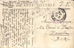 VINTAGE POSTCARD Palate De Fontainebleau Living room Of the Aide-de-camps