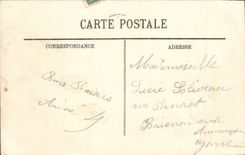 VINTAGE POSTCARD Fontainebleau the Palate View of the castle and the pond