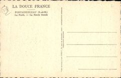 VINTAGE POSTCARD Fontainebleau the Drill the Round Road