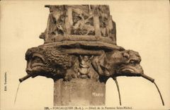 CPA Forcalquier Detail De La Fontaine Saint Michel
