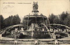CPA Aix En Provence Fontaine Monumentale