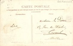 VINTAGE POSTCARD Customs Customs officers Restitution of two horses of French deserters Coincourt Moncourt