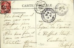 VINTAGE POSTCARD Customs Customs officers Arrest of smugglers