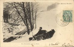 VINTAGE POSTCARD Customs Customs officers the High Vosges Our customs officers in the naige