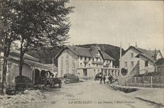 VINTAGE POSTCARD Customs Customs officers Schlucht customs the French hotel