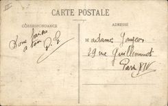 VINTAGE POSTCARD Customs Villars Customs officers Blamont Office of the customs and factory