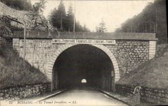 VINTAGE POSTCARD Customs Bussang Customs officers the tunnel border