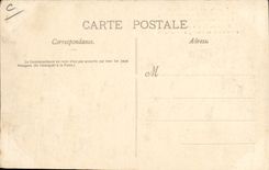 VINTAGE POSTCARD Douanes French and German Customs officers on the road of Mousey has Remoncourt Chien