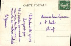 VINTAGE POSTCARD Bagne Holy Convict Ile de Ré Martin Departure of convicts for Guyana the exit of bagne TOP