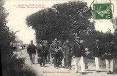 CPA Bagne Bagnard Ile de Re Saint Martin Le bagne Groupe de forcats TOP