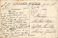 VINTAGE POSTCARD Bagne Holy Convict Ile de Ré Martin Departure of convicts for Guyana the procession of dangerous at the exit citadel