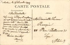 CPA Train Catastrophe de Melun 4 novembre 1913 Le rapide n°2 de Marseille tamponne le Train Poste Un aspect decombres