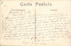 VINTAGE POSTCARD Train After the catastrophe close to Lizy on Ourcq View