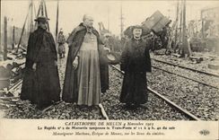 VINTAGE POSTCARD Train fast Catastrophe of Melun It n°2 of Marseilles plugs the Train Posts Marbeau Eveque of Meaux