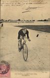 VINTAGE POSTCARD Velo Cycles Cycling Our Seigneur sprinters