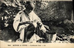 CPA Judaica Juif Scenes et Types Coordonnier Juif 