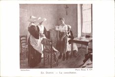 VINTAGE POSTCARD Health Doctor the Iminasthme consultation