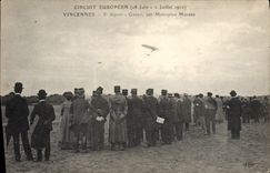 CPA Aviation Avion Circuit europeen 18 juin 2 juillet 1911 Vincennes 5eme depart Gaget sur monoplan Morane 