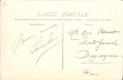 VINTAGE POSTCARD Bateau Catastrophe of Latouche Treville Mr. Thomson Ministre for the Navy makes his speech