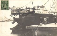CARTE PHOTO Bateau Ambre Tunisie 