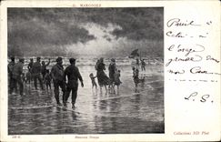 CPA Bateau Maroniez Mauvais temps