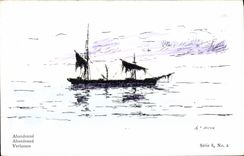 CPA Bateau Abandonne