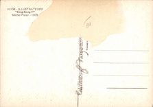 MODERN CARD Naked erotic Illustrator King Kong II Michel Pleasure Chimpanzee Monkey