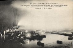 VINTAGE POSTCARD Boat Catastrophe of Pluviose rescuers of the wreck